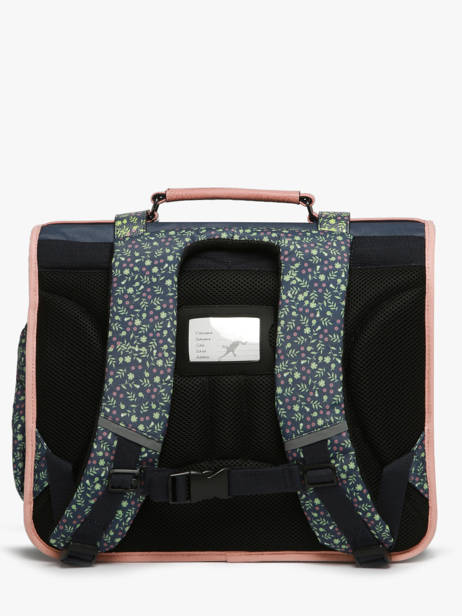 Cartable 3 Compartiments Cameleon Bleu vintage fantasy PBVGCA41 vue secondaire 4