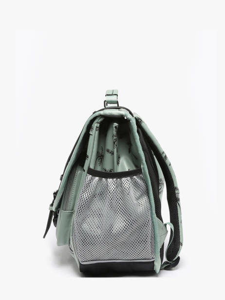 Cartable 3 Compartiments Cameleon Vert vintage north PBVWCA41 vue secondaire 2