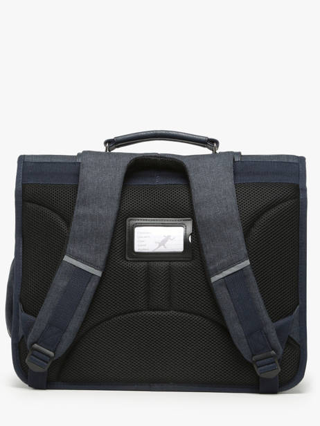 Cartable 3 Compartiments Cameleon Bleu vintage urban PBVBCA41 vue secondaire 4