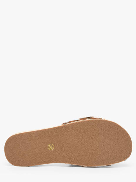 Mules En Cuir Colors of california Marron accessoires HCBAYL06 vue secondaire 4