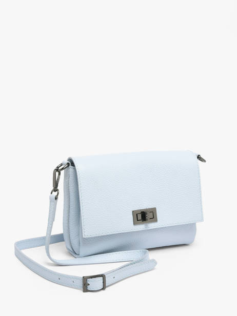 Sac Bandoulière Caviar Cuir Milano Bleu caviar CA24061 vue secondaire 1