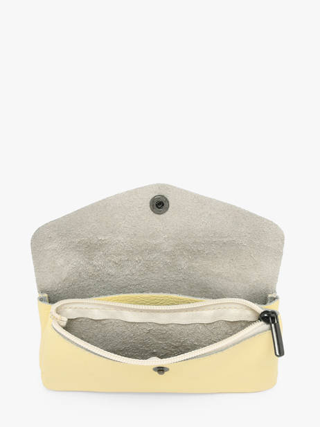 Porte-monnaie Caviar Cuir Milano Jaune caviar CA23113 vue secondaire 1