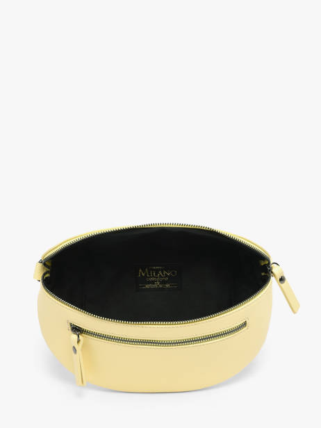 Sac Banane Caviar Cuir Milano Jaune caviar CA23111 vue secondaire 3