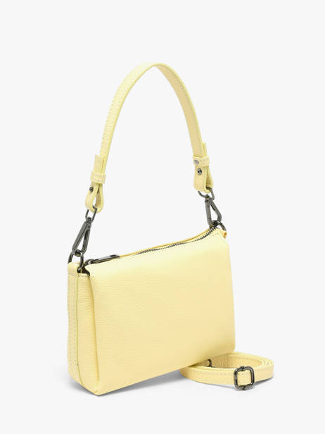 Sac Bandoulière Caviar Cuir Milano Jaune caviar CA25065 vue secondaire 1