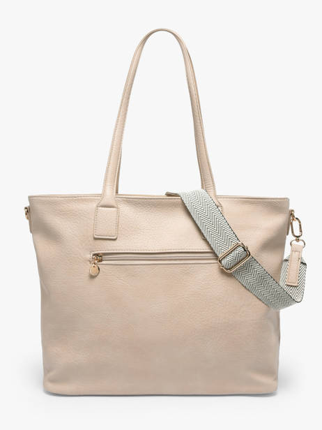 Sac Porté épaule Zip Lulu castagnette Beige zip ALBIN vue secondaire 4