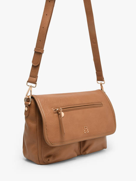 Sac Bandoulière Zip Lulu castagnette Marron zip ALENA vue secondaire 2