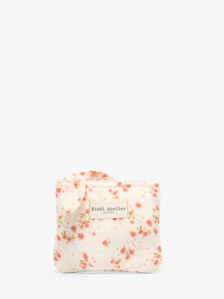 Porte-monnaie Floral Bindi atelier Beige floral PM