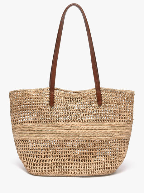 Cabas Cabas Raphia Vanessa bruno Beige cabas raphia 60V40468 vue secondaire 4