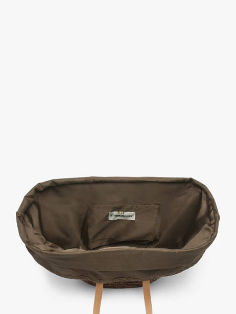 Sac Porté épaule Milos Paille Les tropeziennes Marron milos TZ01 vue secondaire 3
