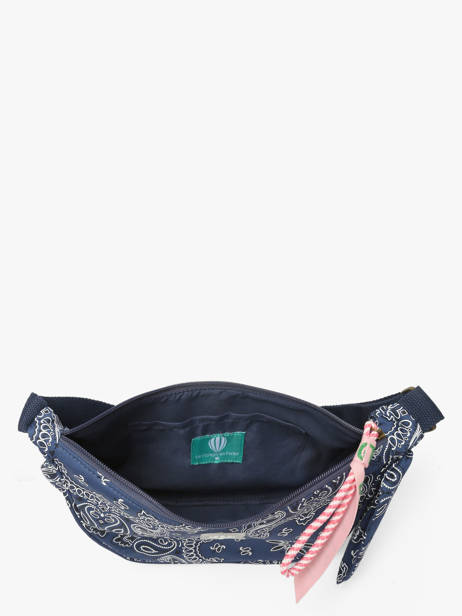 Sac Bandoulière Bandana Coton Le voyage en panier Bleu bandana PM969 vue secondaire 3