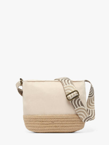 Sac Bandoulière Tissee Polyester Le voyage en panier Beige tissee PM924 vue secondaire 4