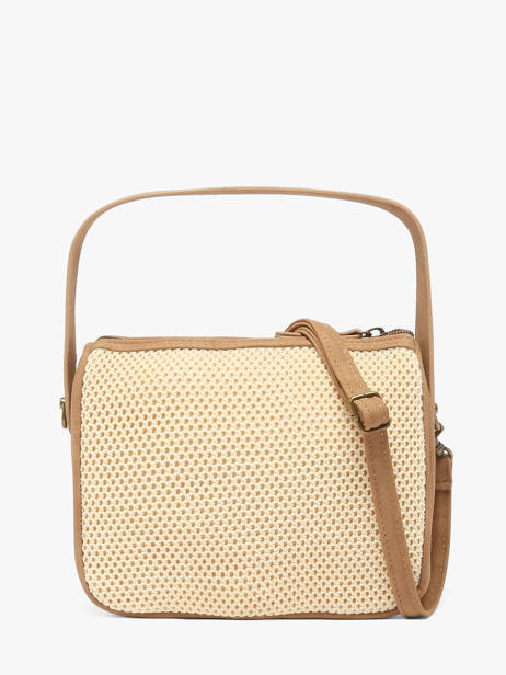 Sac Bandoulière Resille Polyester Le voyage en panier Beige resille PM959 vue secondaire 3