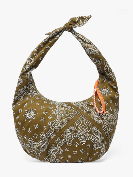 Sac Porté épaule Bandana Coton Le voyage en panier Vert bandana PM970 vue secondaire 4