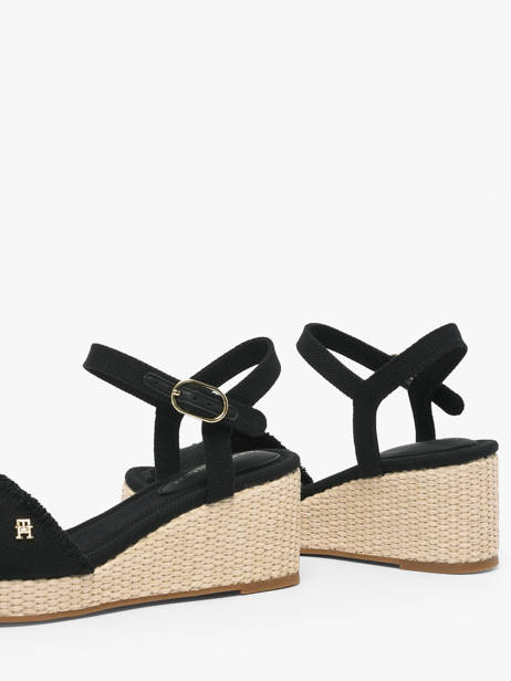 Sandales En Cuir Tommy hilfiger Noir women 9470BDS vue secondaire 1