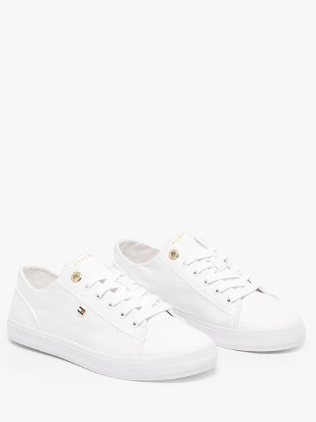 Sneakers En Cuir Tommy hilfiger Blanc women 9170YBS vue secondaire 1