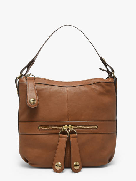 Sac Porté épaule Nomade Cuir Gerard darel Marron midday B402