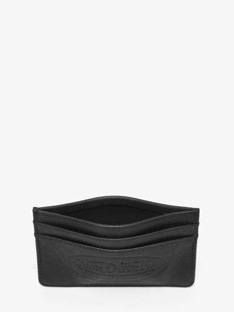 Porte-cartes Cuir Von dutch Noir wallets OBAS vue secondaire 1