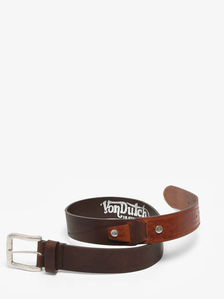Ceinture Von dutch Marron belt ORSON vue secondaire 2