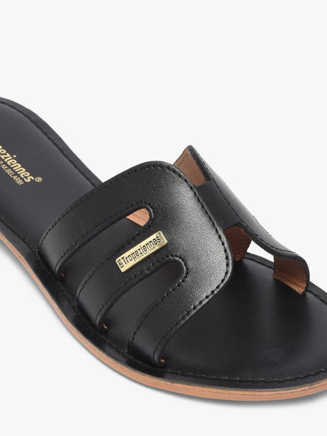 Mules Damia En Cuir Les tropeziennes Noir accessoires DAMIA vue secondaire 2