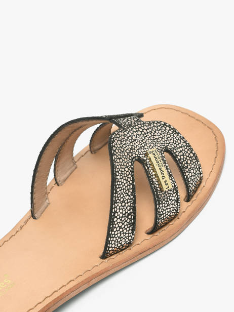 Mules Hadamia En Cuir Les tropeziennes Noir accessoires HADAMIA vue secondaire 2