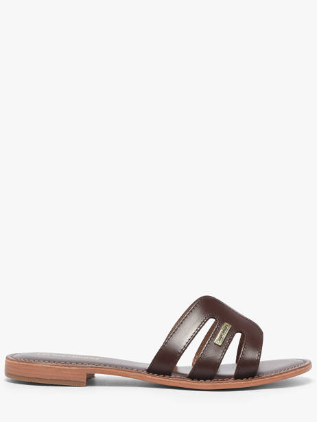 Mules Damia En Cuir Les tropeziennes Marron women DAMIA