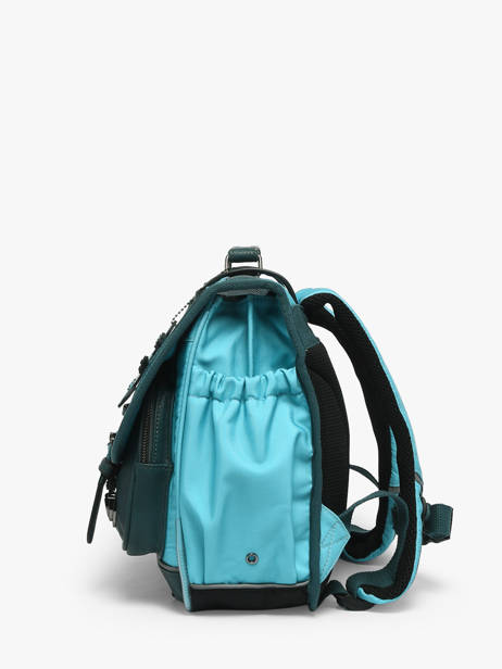 Cartable 2 Compartiments Cameleon Bleu vintage urban PBVBCA35 vue secondaire 2