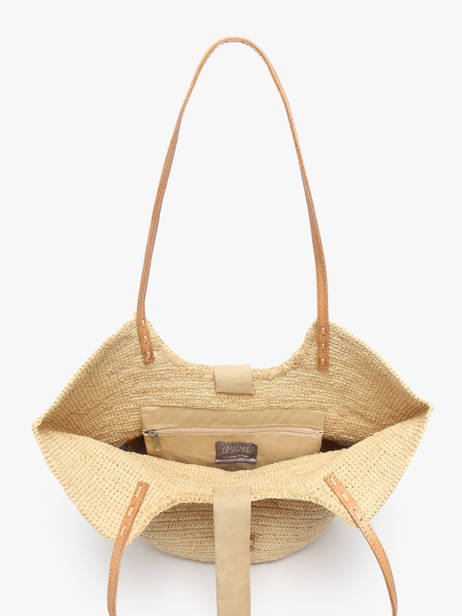 Sac Porté épaule L'atelier Du Crochet Raphia Le voyage en panier Beige l'atelier du crochet AM804 vue secondaire 3