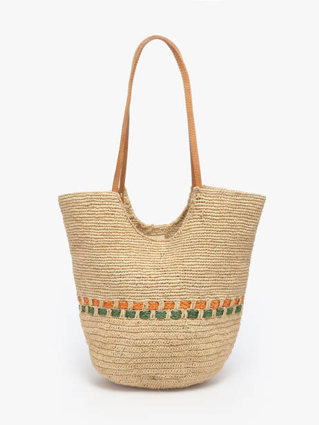 Sac Porté épaule L'atelier Du Crochet Raphia Le voyage en panier Beige l'atelier du crochet AM804 vue secondaire 4