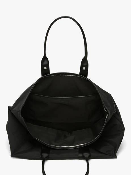 Sac Cabas Zippé L Mistral Rollable Nylon Et Cuir Lancel Noir mistral A13996 vue secondaire 4