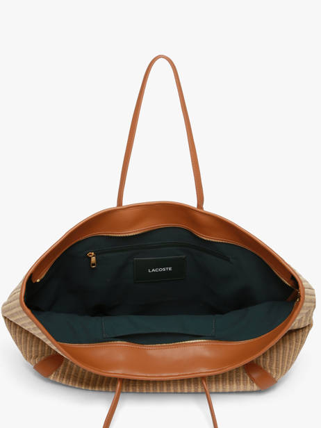 Sac Porté épaule Summer Raphia Lacoste Beige summer NF5247PB vue secondaire 4