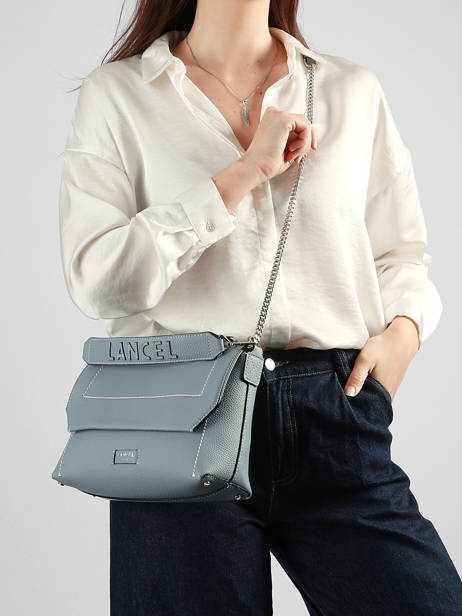 Sac Bandoulière Ninon Cuir Lancel Bleu ninon A13782 vue secondaire 1