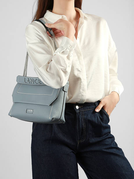 Sac Bandoulière Ninon Cuir Lancel Bleu ninon A13782 vue secondaire 2