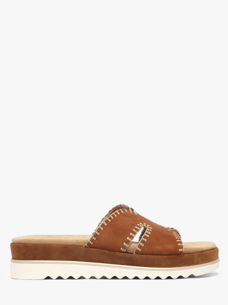 Mules En Cuir Remonte Marron women 22