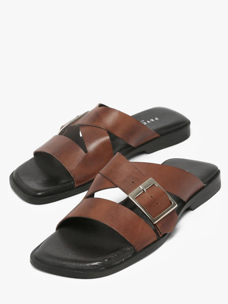 Mules En Cuir Pavement Marron accessoires 25276 vue secondaire 1