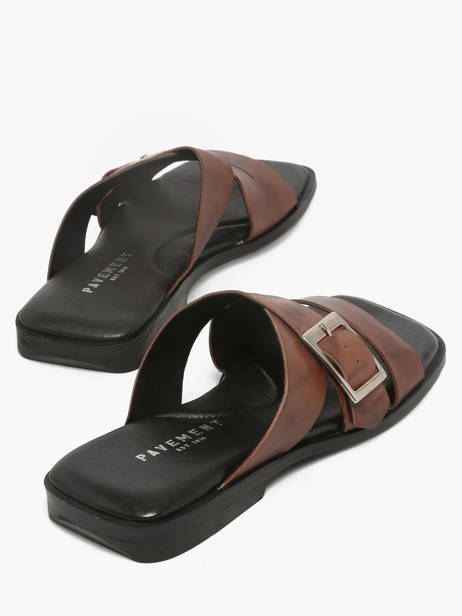 Mules En Cuir Pavement Marron accessoires 25276 vue secondaire 2