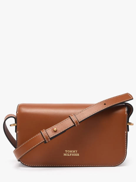 Sac Bandoulière Th Script Cuir Tommy hilfiger Marron th script AW18399 vue secondaire 4