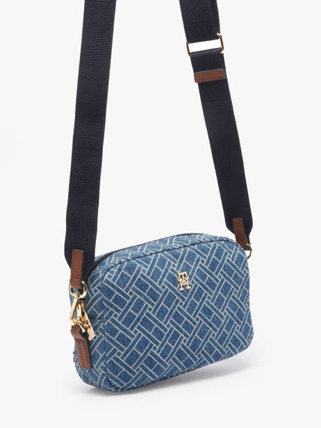 Sac Bandoulière Popette Coton Tommy hilfiger Bleu popette AW18610 vue secondaire 2