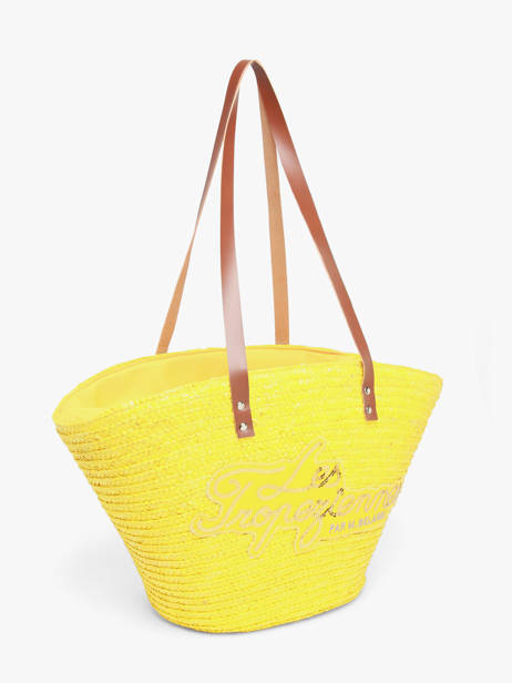 Sac Porté épaule Milos Paille Les tropeziennes Jaune milos TZ01 vue secondaire 2