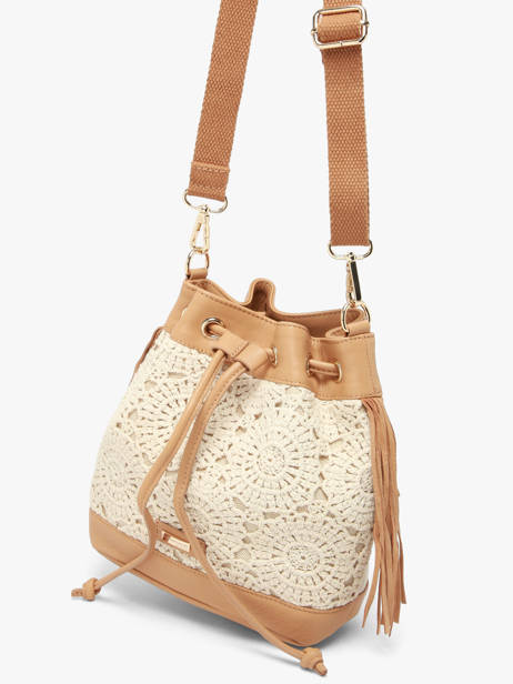 Sac Bandoulière Antibes Coton Les tropeziennes Beige antibes TZ03 vue secondaire 2
