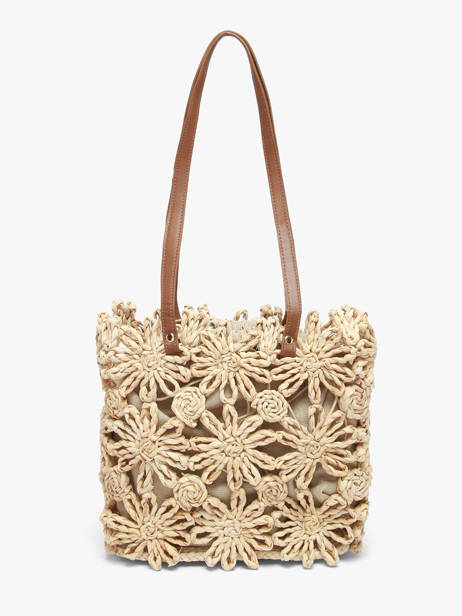 Sac Porté épaule Mediterranee Papier Les tropeziennes Beige mediterranee TZ02 vue secondaire 4