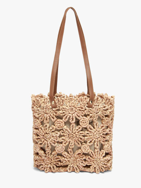 Sac Porté épaule Mediterranee Papier Les tropeziennes Marron mediterranee TZ02 vue secondaire 4