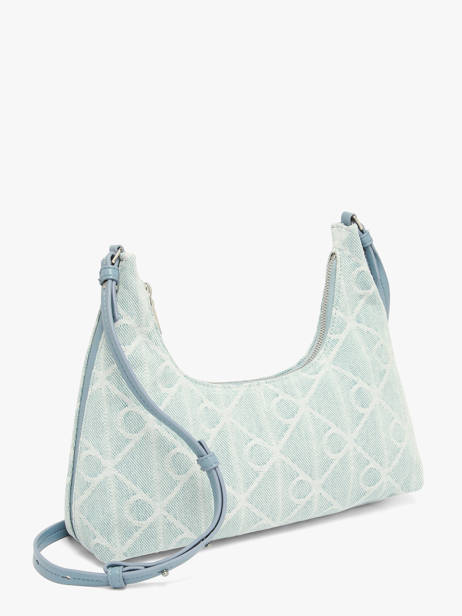 Sac Porté épaule Emblem Denim Coton Calvin klein jeans Bleu emblem denim 4F3431G vue secondaire 2