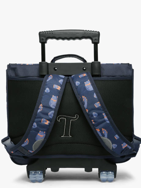 Cartable à Roulettes 2 Compartiments Tann's Bleu les fantaisies g 43155 vue secondaire 4
