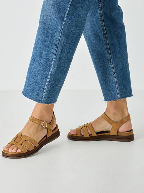Sandales En Cuir Tamaris Marron women 46 vue secondaire 1