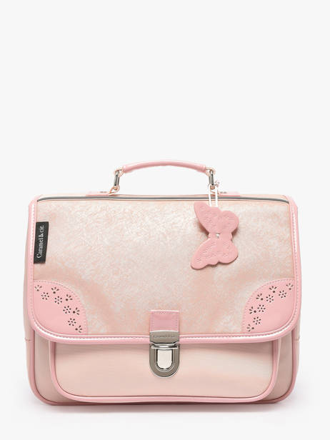 Cartable 1 Compartiment Caramel et cie Rose boheme FI