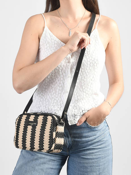 Sac Bandoulière Mini Osier Italie Lancaster Noir mini osier italie 71 vue secondaire 1