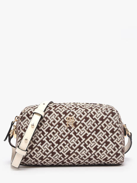 Sac Bandoulière Th Grace Polyester Recyclé Tommy hilfiger Marron th grace AW18864