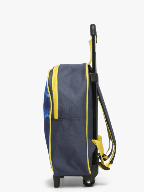 Sac A Dos à Roulettes 1 Compartiment Pokemon Bleu pokemon & friends 26KK204F vue secondaire 2