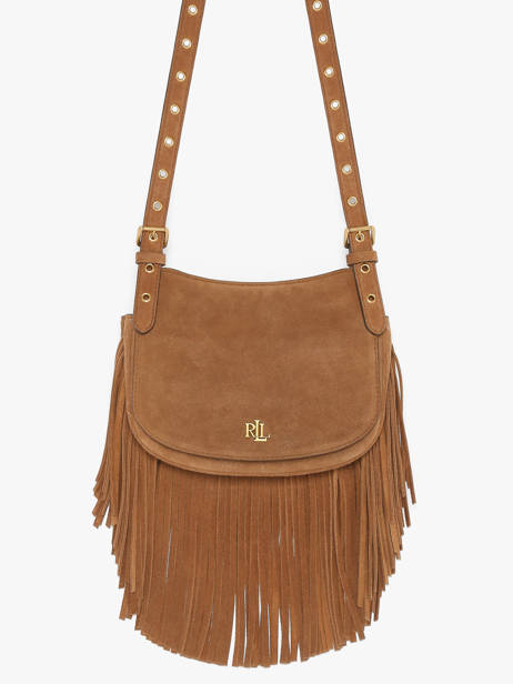 Sac Bandoulière Dryden Cuir Lauren ralph lauren Marron dryden 31P11793 vue secondaire 2