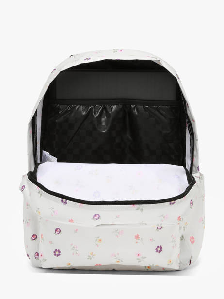 Sac à Dos 1 Compartiment Vans Blanc backpack VN000H4W vue secondaire 3